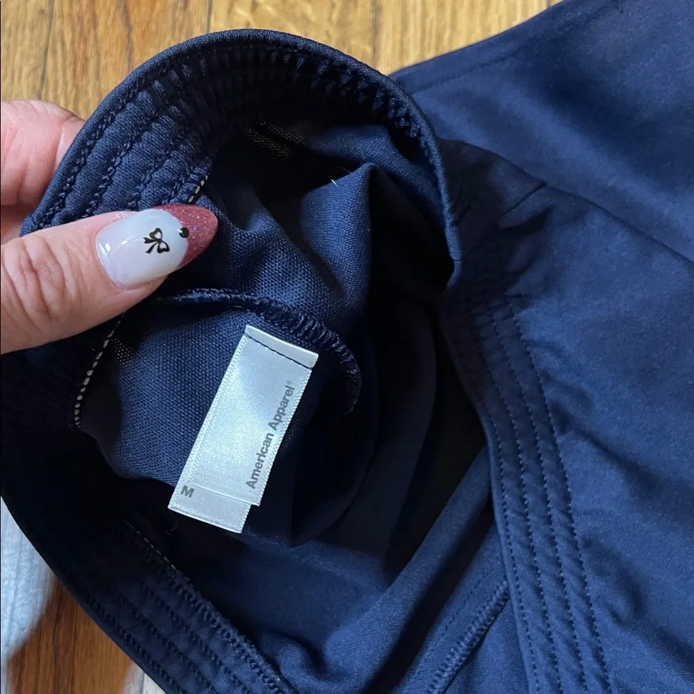 American Apparel Navy 70s shorty shorts